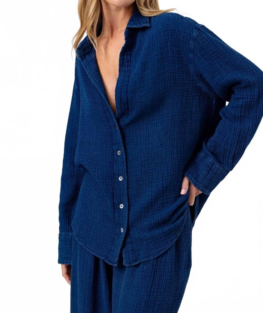 NEW SUNDAYS emerson classic shirt in indigo